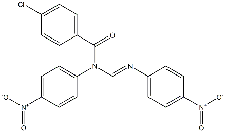 N1-(p-Chlorobenzoyl)-N1,N2-bis(p-nitrophenyl)formamidine Struktur