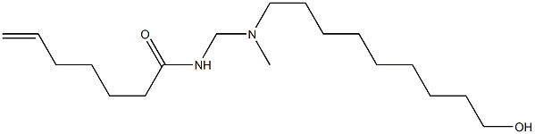 N-[[N-(9-Hydroxynonyl)-N-methylamino]methyl]-6-heptenamide Struktur