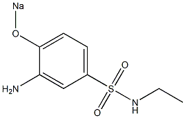 3-Amino-N-ethyl-4-sodiooxybenzenesulfonamide Struktur