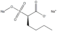 [R,(-)]-2-(Sodiosulfo)hexanoic acid sodium salt Struktur