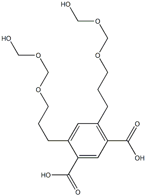 4,6-Bis(7-hydroxy-4,6-dioxaheptan-1-yl)isophthalic acid Struktur