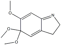 3,5-Dihydro-5,5,6-trimethoxy-2H-indole Struktur