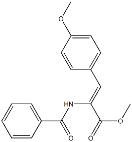 (Z)-2-Benzoylamino-3-(4-methoxyphenyl)propenoic acid methyl ester Struktur