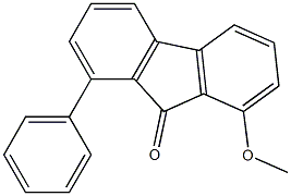 8-Methoxy-1-phenyl-9H-fluoren-9-one Struktur