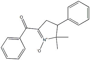 2-Benzoyl-5,5-dimethyl-4-phenyl-1-pyrroline 1-oxide Struktur