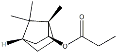 (1S,2S,4S)-1,7,7-Trimethylbicyclo[2.2.1]heptan-2-ol propanoate Struktur