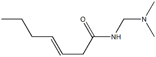 N-[(Dimethylamino)methyl]-3-heptenamide Struktur