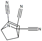 2,3,3-Tricyano-2-azabicyclo[2.2.1]hept-5-ene Struktur