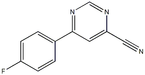 6-(4-Fluorophenyl)pyrimidine-4-carbonitrile Struktur