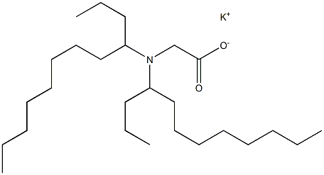 N,N-Bis(1-propylnonyl)glycine potassium salt Struktur