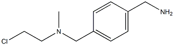 1-[[N-(2-Chloroethyl)-N-methylamino]methyl]-4-(aminomethyl)benzene Struktur