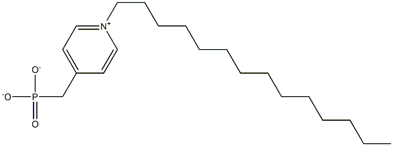 4-Phosphonatomethyl-1-tetradecylpyridinium Struktur