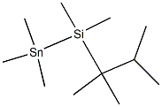 Trimethyl[dimethyl(1,1,2-trimethylpropyl)silyl]stannane Struktur