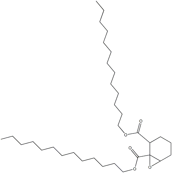 7-Oxabicyclo[4.1.0]heptane-1,2-dicarboxylic acid ditridecyl ester Struktur