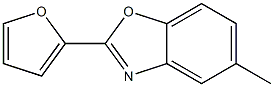 5-Methyl-2-(furan-2-yl)benzoxazole Struktur