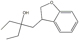 3-(2,3-Dihydrobenzofuran-3-ylmethyl)-3-pentanol Struktur