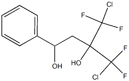 1,1-Bis(chlorodifluoromethyl)-3-phenyl-1,3-propanediol Struktur