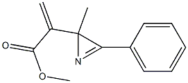 2-Methyl-3-phenyl-2H-azirine-2-(propenoic acid methyl) ester Struktur