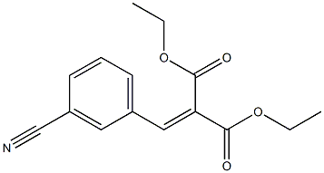 (3-Cyanobenzylidene)malonic acid diethyl ester Struktur