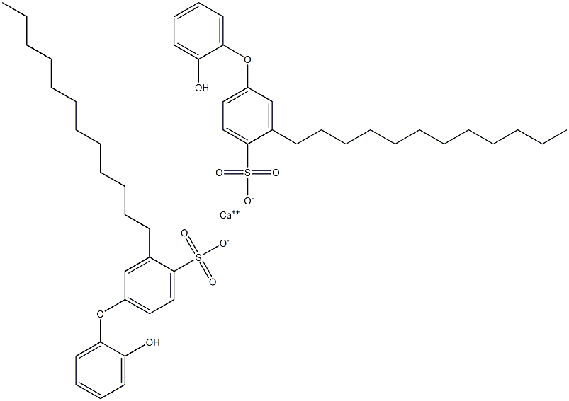 Bis(2'-hydroxy-3-dodecyl[oxybisbenzene]-4-sulfonic acid)calcium salt Struktur