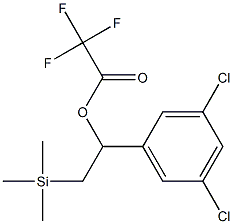 Trifluoroacetic acid [1-(3,5-dichlorophenyl)-2-(trimethylsilyl)ethyl] ester Struktur