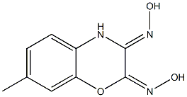 7-Methyl-3,4-dihydro-2,3-bis(hydroxyimino)-2H-1,4-benzoxazine Struktur