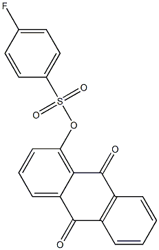 4-Fluorobenzenesulfonic acid (9,10-dihydro-9,10-dioxoanthracen)-1-yl ester Struktur