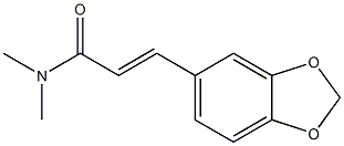 N,N-Dimethyl-1,3-benzodioxole-5-acrylamide Struktur