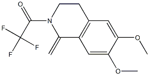 2-(Trifluoroacetyl)-6,7-dimethoxy-1-methylene-1,2,3,4-tetrahydroisoquinoline Struktur