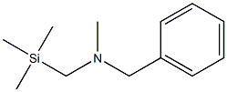 N-Methyl-N-[(trimethylsilyl)methyl]benzenemethanamine Struktur