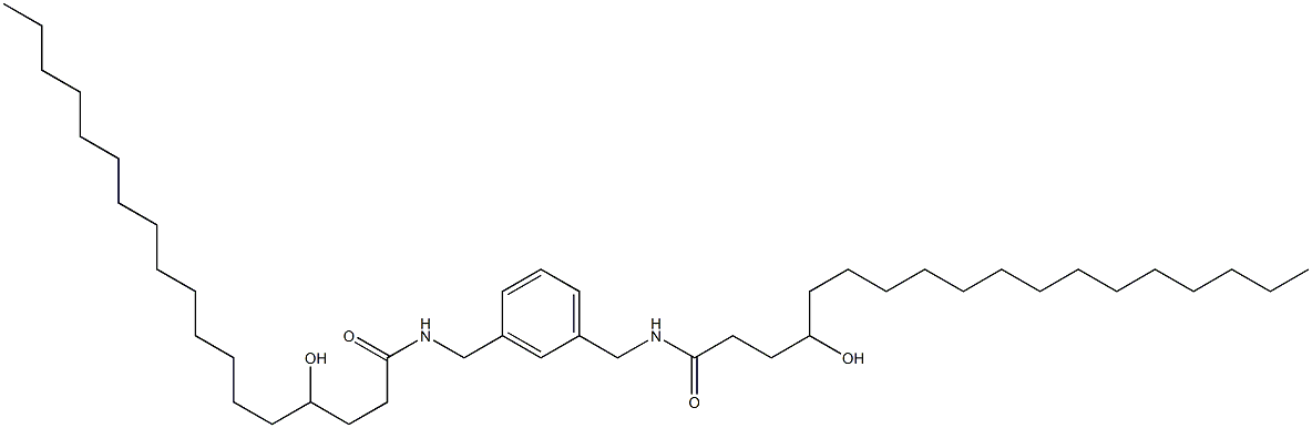 N,N'-(1,3-Phenylenebismethylene)bis(4-hydroxystearamide) Struktur