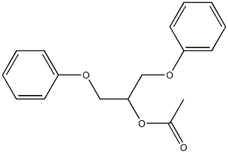 Acetic acid 1-(phenoxymethyl)-2-(phenoxy)ethyl ester Struktur