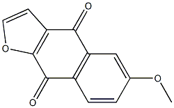 6-Methoxynaphtho[2,3-b]furan-4,9-dione Struktur