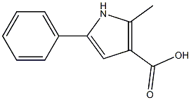 2-Methyl-5-phenyl-1H-pyrrole-3-carboxylic acid Struktur