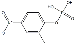 Phosphoric acid methyl(4-nitrophenyl) ester Struktur