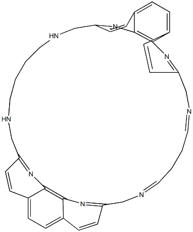 N,N'-[Tetramethylenebis(iminomethylene)bis(1,10-phenanthroline-9,2-diyl)bismethylene]butane-1,4-diimine Struktur