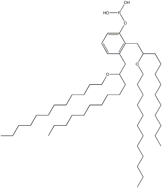 Phosphorous acid bis[2-(dodecyloxy)dodecyl]phenyl ester Struktur