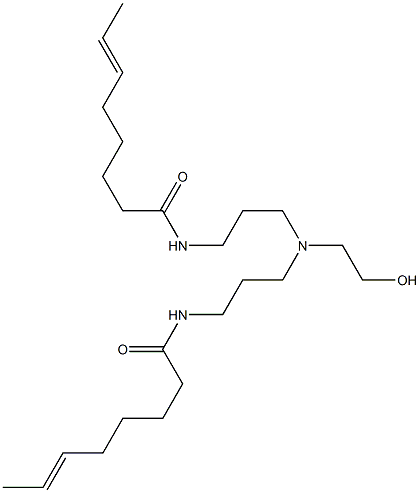 N,N'-[2-Hydroxyethyliminobis(3,1-propanediyl)]bis(6-octenamide) Struktur