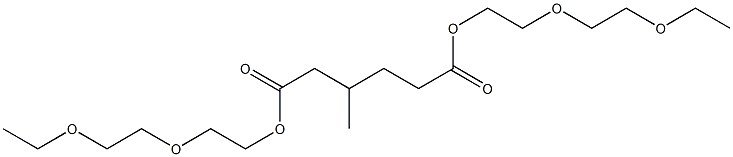 3-Methyladipic acid bis[2-(2-ethoxyethoxy)ethyl] ester Struktur