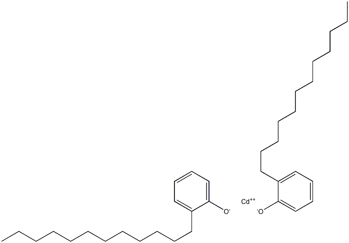 Cadmium bis(2-dodecylphenolate) Struktur