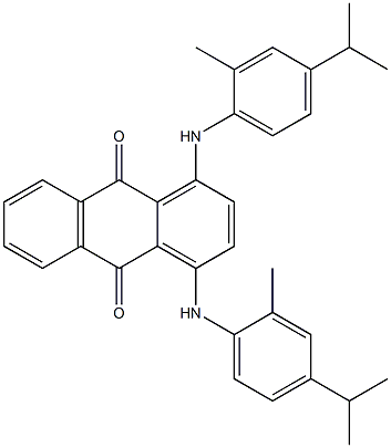 1,4-Bis(4-isopropyl-2-methylanilino)anthraquinone Struktur