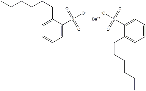 Bis(2-hexylbenzenesulfonic acid)barium salt Struktur