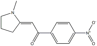 1-Methyl-2-[(4-nitrobenzoyl)methylene]pyrrolidine Struktur