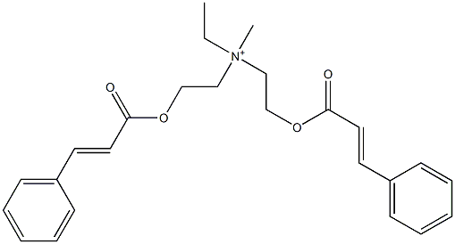 Bis[2-(cinnamoyloxy)ethyl](methyl)ethylaminium Struktur