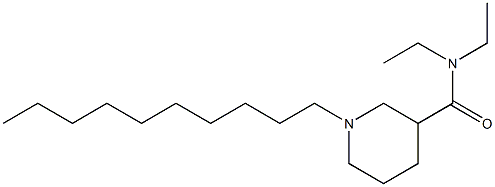 N,N-Diethyl-1-decylpiperidine-3-carboxamide Struktur