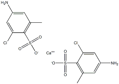 Bis(4-amino-2-chloro-6-methylbenzenesulfonic acid)calcium salt Struktur