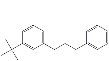 1-(3,5-Di-tert-butylphenyl)-3-phenylpropane Struktur