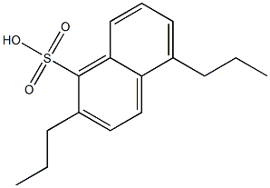 2,5-Dipropyl-1-naphthalenesulfonic acid Struktur