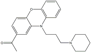 1-[10-(3-Piperidinopropyl)-10H-phenoxazin-2-yl]ethanone Struktur