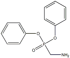 Aminomethylphosphonic acid diphenyl ester Struktur